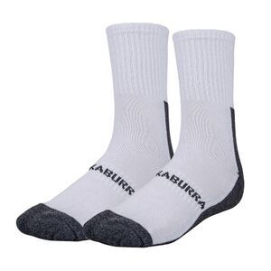 Kookaburra Mens AirFlex Socks (Pack of 2) / White/Black